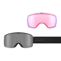 Gogle zimowe GIRO AXIS BLACK STACKED (OTG) (Cylindryczne) (Szyba lustrzana kolorowa VIVID-Carl Zeiss ONYX 9-18% S3 + Szyba lustrzana kolorowa VIVID-Carl Zeiss INFRARED 44-80% S1) (NEW 2026/2027)