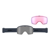 Gogle zimowe GIRO AXIS SAPPHIRE STACKED (OTG) (Cylindryczne) (Szyba lustrzana kolorowa VIVID-Carl Zeiss ONYX 9-18% S3 + Szyba lustrzana kolorowa VIVID-Carl Zeiss INFRARED 44-80% S1) (NEW 2026/2027)