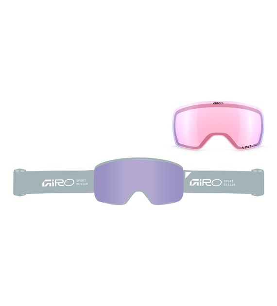 Gogle zimowe GIRO AXIS SKY BLUE STACKED (OTG) (Cylindryczne) (Szyba lustrzana kolorowa VIVID-Carl Zeiss HAZE 9-18% S3 + Szyba lustrzana kolorowa VIVID-Carl Zeiss INFRARED 44-80% S1) (NEW 2026/2027)