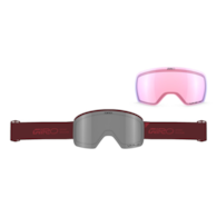 Gogle zimowe GIRO AXIS DARK MAROON STACKED (OTG) (Cylindryczne) (Szyba lustrzana kolorowa VIVID-Carl Zeiss ONYX 9-18% S3 + Szyba lustrzana kolorowa VIVID-Carl Zeiss INFRARED 44-80% S1) (NEW 2026/2027)
