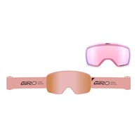 Gogle zimowe GIRO AXIS PETAL STACKED (OTG) (Cylindryczne) (Szyba lustrzana kolorowa VIVID-Carl Zeiss ROSE GOLD 19-43% S2 + Szyba lustrzana kolorowa VIVID-Carl Zeiss INFRARED 44-80% S1) (NEW 2026/2027)