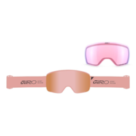 Gogle zimowe GIRO AXIS PETAL STACKED (OTG) (Cylindryczne) (Szyba lustrzana kolorowa VIVID-Carl Zeiss ROSE GOLD 19-43% S2 + Szyba lustrzana kolorowa VIVID-Carl Zeiss INFRARED 44-80% S1) (NEW 2026/2027)