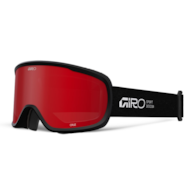 Gogle zimowe GIRO CRUZ BLACK STACKED (OTG) (Cylindryczne) (Szyba lustrzana kolorowa AMBER SCARLET 19-43% S2) (NEW 2026/2027)