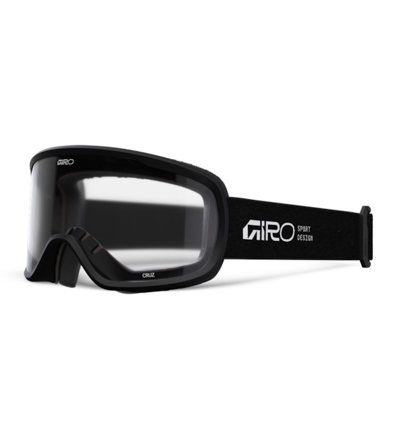 Gogle zimowe GIRO CRUZ BLACK STACKED (OTG) (Cylindryczne) (Szyba lustrzana kolorowa CLEAR 90% S0) (NEW 2026/2027)