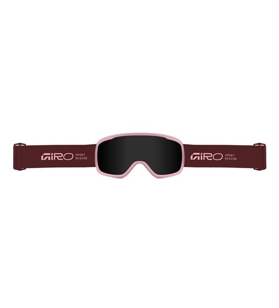 Gogle zimowe GIRO CRUZ DARK MAROON STACKED (OTG) (Cylindryczne) (Szyba lustrzana kolorowa ULTRA BLACK 9-18% S3) (NEW 2026/2027)
