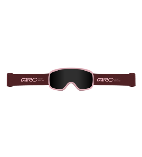 Gogle zimowe GIRO CRUZ DARK MAROON STACKED (OTG) (Cylindryczne) (Szyba lustrzana kolorowa ULTRA BLACK 9-18% S3) (NEW 2026/2027)