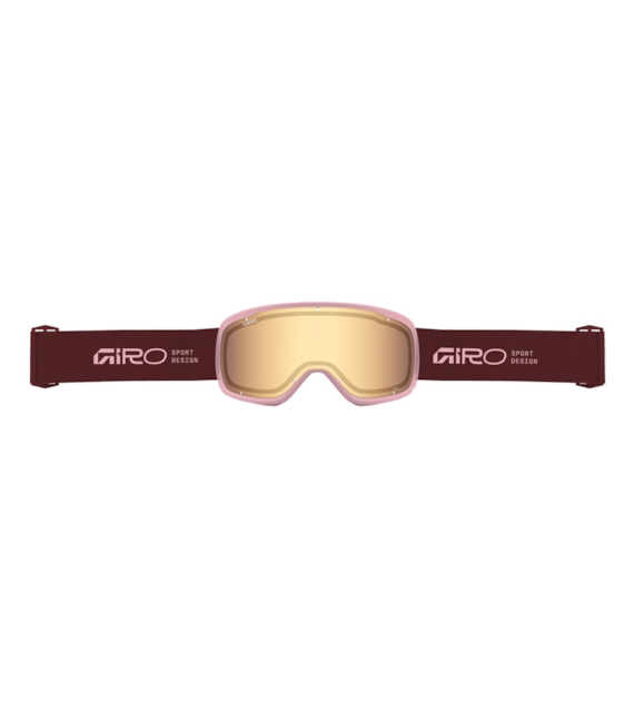 Gogle zimowe GIRO CRUZ DARK MAROON STACKED (OTG) (Cylindryczne) (Szyba lustrzana kolorowa AMBER GOLD 19-43% S2) (NEW 2026/2027)
