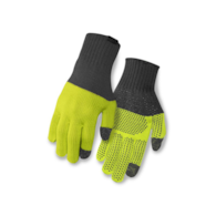 Rękawiczki zimowe GIRO KNIT MERINO WOOL długi palec grey lime roz. S/M (NEW 2025)