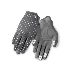 Rękawiczki damskie GIRO LA DND długi palec dark shadow white dots roz. M (obwód dłoni 170-189 mm / dł. dłoni 170-184 mm) (NEW)