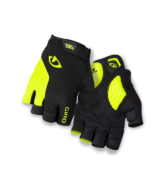 Rękawiczki męskie GIRO STRADEDURE SGEL krótki palec black highlight yellow roz. S (obwód dłoni 178-203 mm / dł. dłoni 175-180 mm) (NEW)
