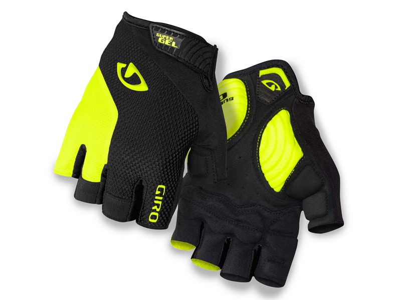 Rękawiczki męskie GIRO STRADEDURE SGEL krótki palec black highlight yellow roz. M (obwód dłoni 203-229 mm / dł. dłoni 181-188 mm) (NEW)