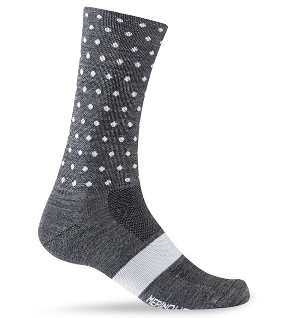 Skarpety GIRO SEASONAL MERINO WOOL charcoal white dots roz. S (36-39) (NEW)