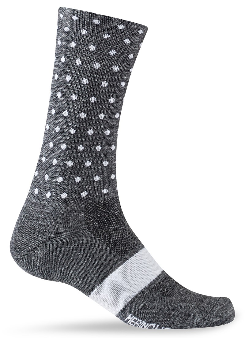 Skarpety GIRO SEASONAL MERINO WOOL charcoal white dots roz. M (40-42) (NEW)