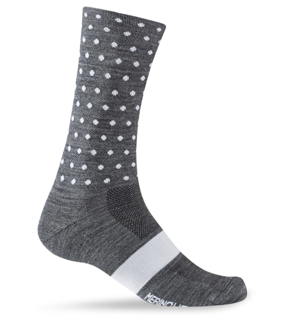 Skarpety GIRO SEASONAL MERINO WOOL charcoal white dots roz. XL (46-48) (NEW)
