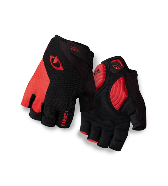 Rękawiczki męskie GIRO STRADEDURE SGEL krótki palec black bright red roz. S (obwód dłoni 178-203 mm / dł. dłoni 175-180 mm) (NEW 2025)
