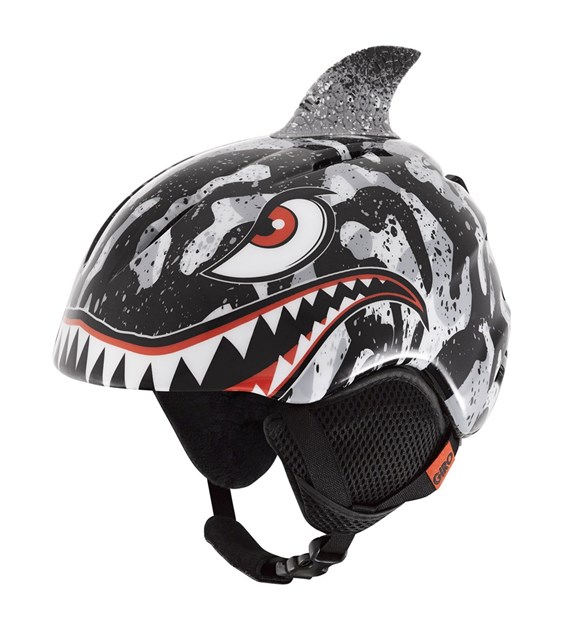 Kask zimowy GIRO LAUNCH PLUS black grey tiger shark roz. XS (48.5-52 cm) (NEW 2023/2024)