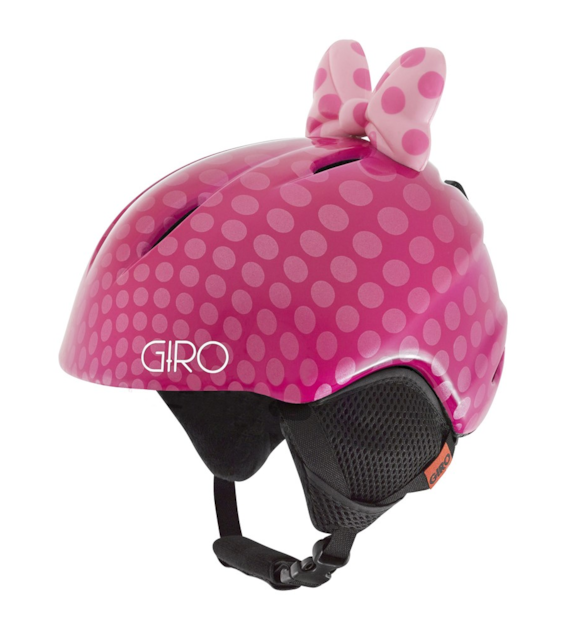 Kask zimowy GIRO LAUNCH PLUS pink bow polka dots roz. S (52-55.5 cm) (NEW 2023/2024)