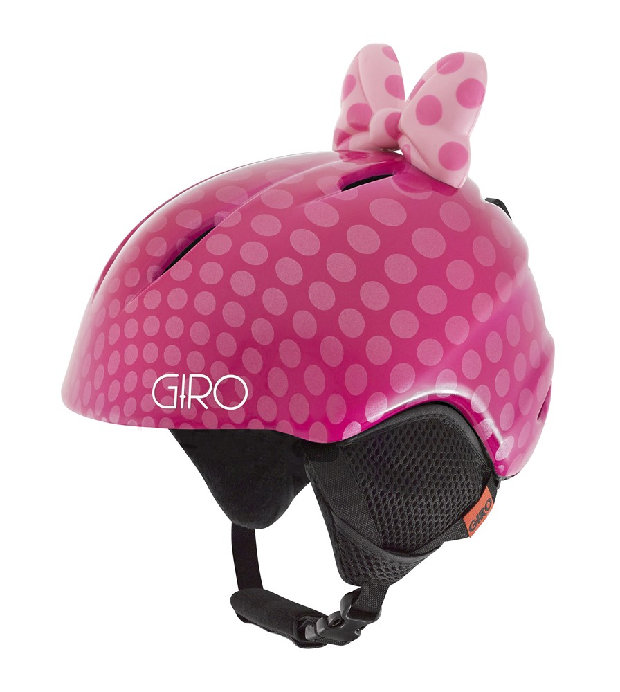Kask zimowy GIRO LAUNCH PLUS pink bow polka dots roz. S (52-55.5 cm) (NEW 2023/2024)
