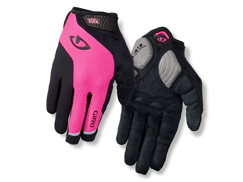 Rękawiczki damskie GIRO STRADAMASSA SGEL LF długi palec bright pink roz. M (obwód dłoni 170-189 mm / dł. dłoni 170-184 mm) (WYPRZEDAŻ -50%)