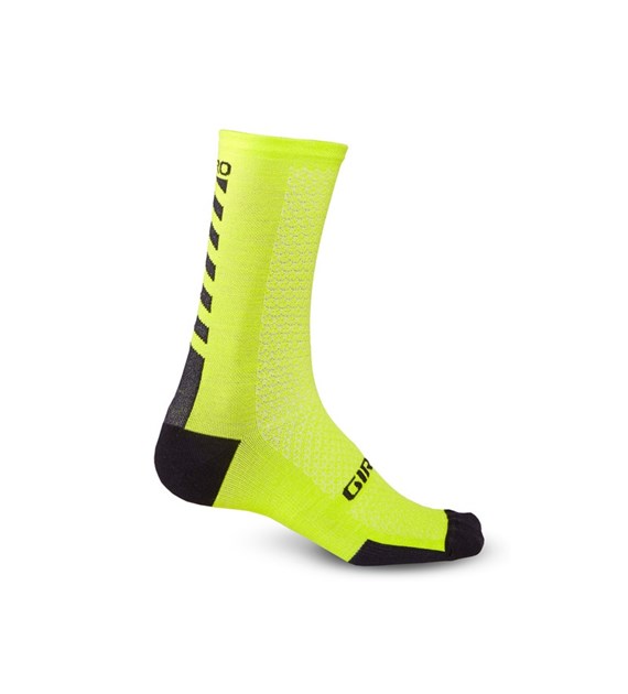 Skarpety GIRO HRC + MERINO WOOL bright lime black roz. S (36-39) (NEW)