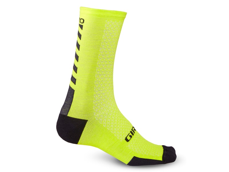 Skarpety GIRO HRC + MERINO WOOL bright lime black roz. XL (46-48) (NEW)