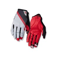 Rękawiczki męskie GIRO DND długi palec grey dark red black roz. M (obwód dłoni 203-229 mm / dł. dłoni 181-188 mm) (WYPRZEDAŻ -50%)
