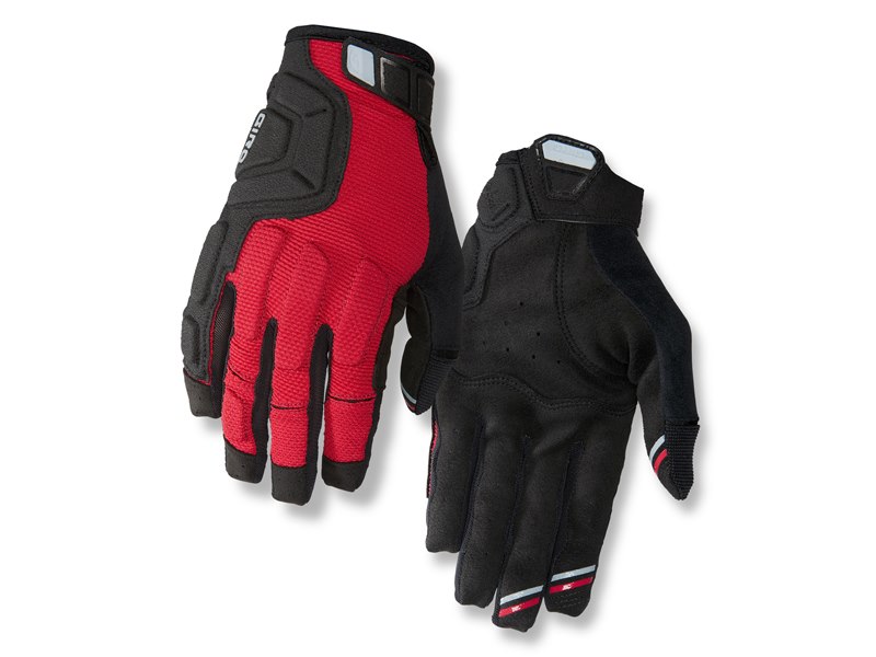 Rękawiczki męskie GIRO REMEDY X2 długi palec dark red black grey roz. M (obwód dłoni 203-229 mm / dł. dłoni 181-188 mm) (WYPRZEDAŻ -70%)