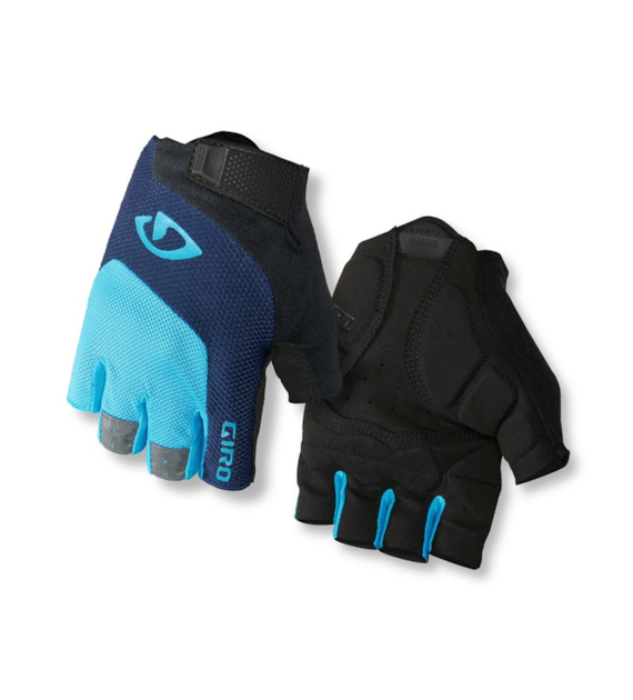 Rękawiczki męskie GIRO BRAVO GEL krótki palec blue roz. XXL (obwód dłoni od 267 mm / dł. dłoni od 211 mm) (WYPRZEDAŻ -50%)