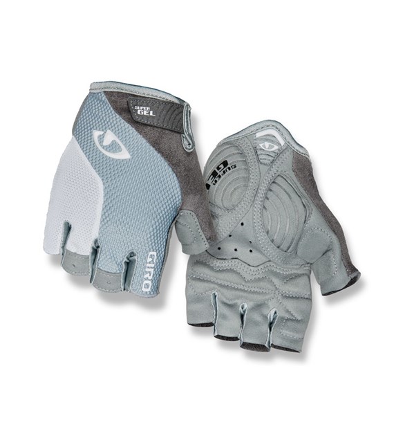 Rękawiczki damskie GIRO STRADA MASSA SGEL krótki palec titanium grey white roz. M (obwód dłoni 170-189 mm / dł. dłoni 170-184 mm) (NEW 2025)