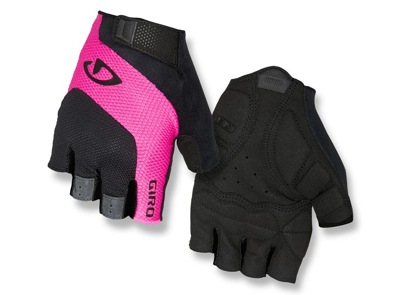 Rękawiczki damskie GIRO TESSA GEL krótki palec black pink roz. M (obwód dłoni 170-189 mm / dł. dłoni 170-184 mm) (WYPRZEDAŻ -50%)