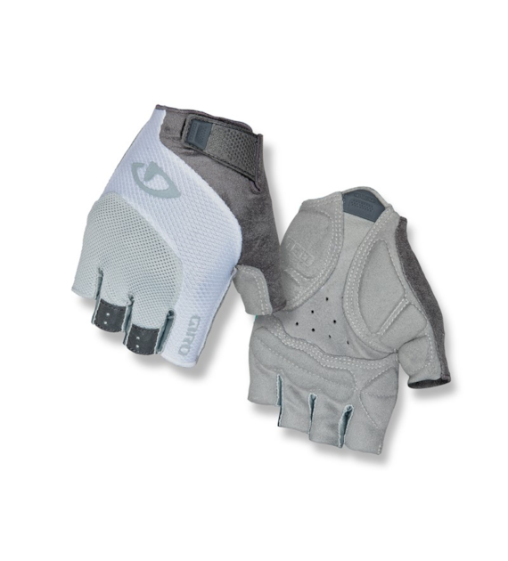 Rękawiczki damskie GIRO TESSA GEL krótki palec grey white roz. S (obwód dłoni 155-169 mm / dł. dłoni 160-169 mm) (WYPRZEDAŻ -50%)