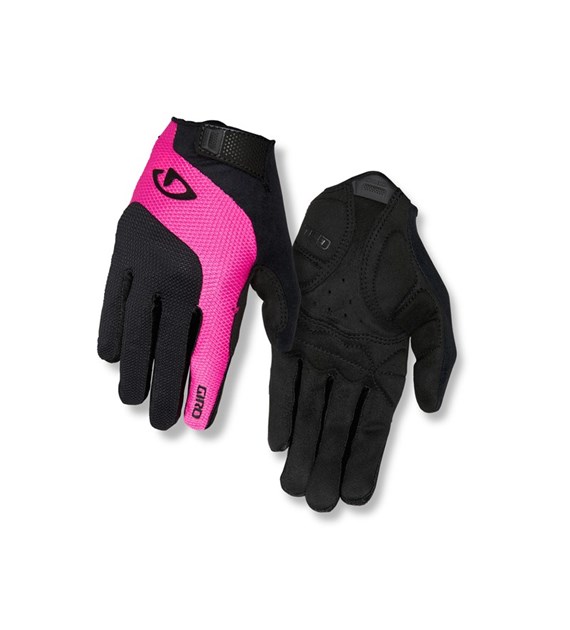 Rękawiczki damskie GIRO TESSA GEL LF długi palec black bright pink roz. S (obwód dłoni 155-169 mm / dł. dłoni 160-169 mm) (NEW).