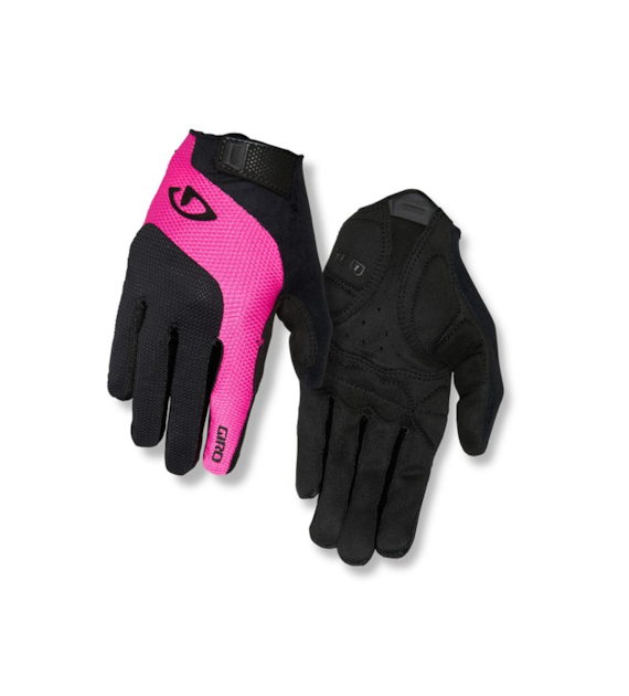 Rękawiczki damskie GIRO TESSA GEL LF długi palec black bright pink roz. M (obwód dłoni 170-189 mm / dł. dłoni 170-184 mm) (WYPRZEDAŻ -50%)
