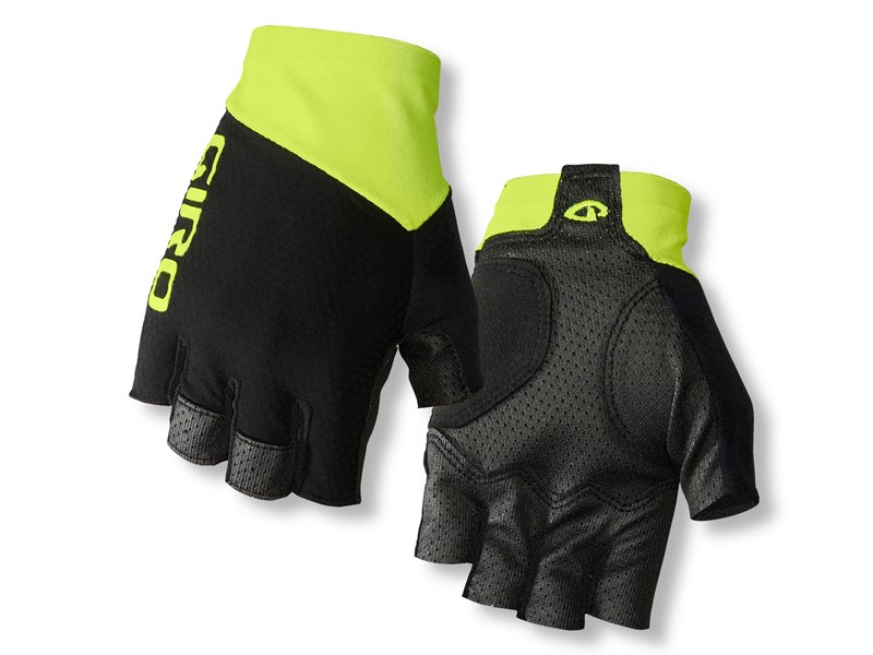 Rękawiczki męskie GIRO ZERO CS krótki palec black highlight yellow roz. M (obwód dłoni 203-229 mm / dł. dłoni 181-188 mm) (WYPRZEDAŻ -50%)
