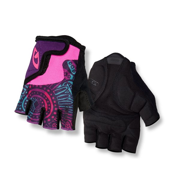 Rękawiczki juniorskie GIRO BRAVO JR krótki palec blossom roz. XS (obwód dłoni do 142 mm / dł. dłoni do 155 mm) (NEW)
