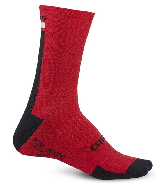 Skarpety GIRO HRC + MERINO WOOL dark red black grey roz. S (36-39) (NEW)