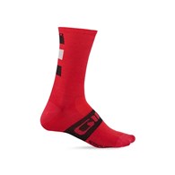 Skarpety GIRO SEASONAL MERINO WOOL dark red black grey roz. XL (46-48) (DWZ)