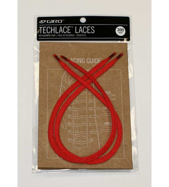 Sznurówki GIRO TECHLACE LACES bright red 225mm