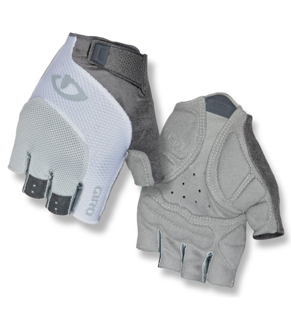 Rękawiczki damskie GIRO TESSA GEL krótki palec grey white roz. XL (obwód dłoni 205-210 mm / dł. dłoni 196-205 mm) (WYPRZEDAŻ -50%)