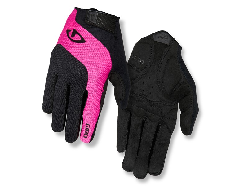 Rękawiczki damskie GIRO TESSA GEL LF długi palec black bright pink roz. XL (obwód dłoni 205-210 mm / dł. dłoni 196-205 mm)  (NEW).