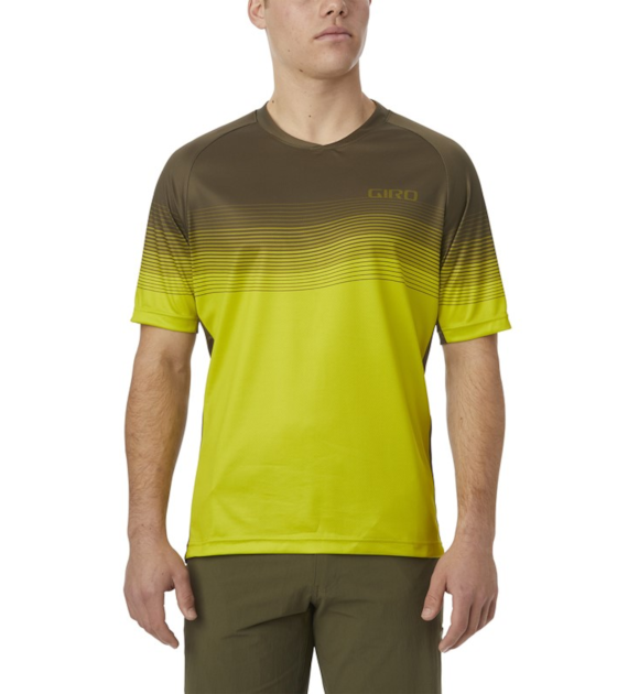 Koszulka męska GIRO ROUST JERSEY krótki rękaw citron green heatwave roz. M (DWZ)