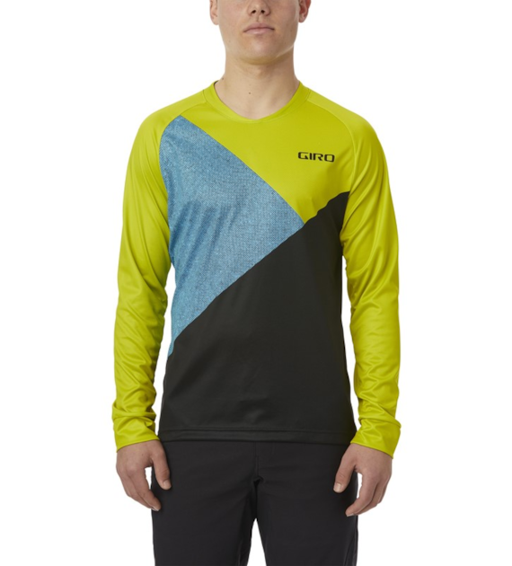 Koszulka męska GIRO ROUST LS JERSEY długi rękaw citron green shadow roz. M (DWZ)