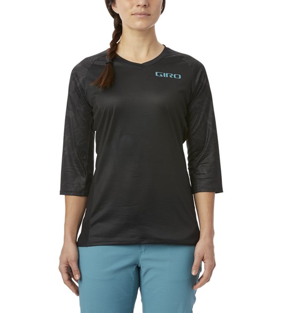 Koszulka damska GIRO ROUST JERSEY 3/4 rękaw black floral roz. S (DWZ)