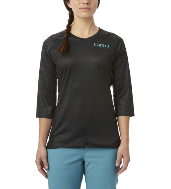 Koszulka damska GIRO ROUST JERSEY 3/4 rękaw black floral roz. S (DWZ)