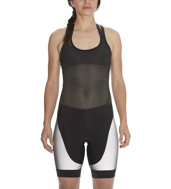 Spodenki damskie z wkładką GIRO CHRONO EXPERT HALTER BIB SHORT REFLECTIVE roz. L  (GIRO STUDIO 1) (DWZ)
