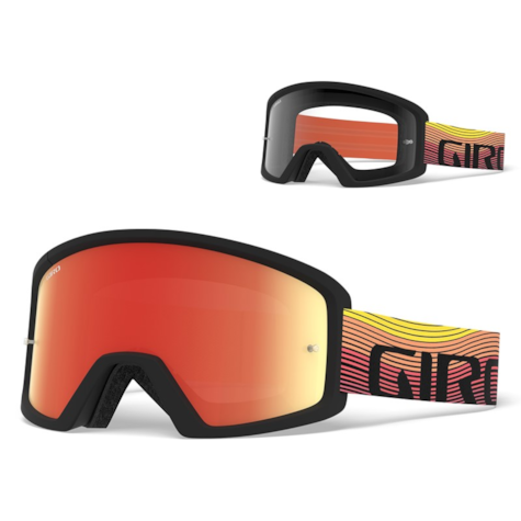 Gogle GIRO BLOK MTB orange heatwave (Szyba kolorowa AMBER xx% S3 + Szyba Przeźroczysta 99% S0).