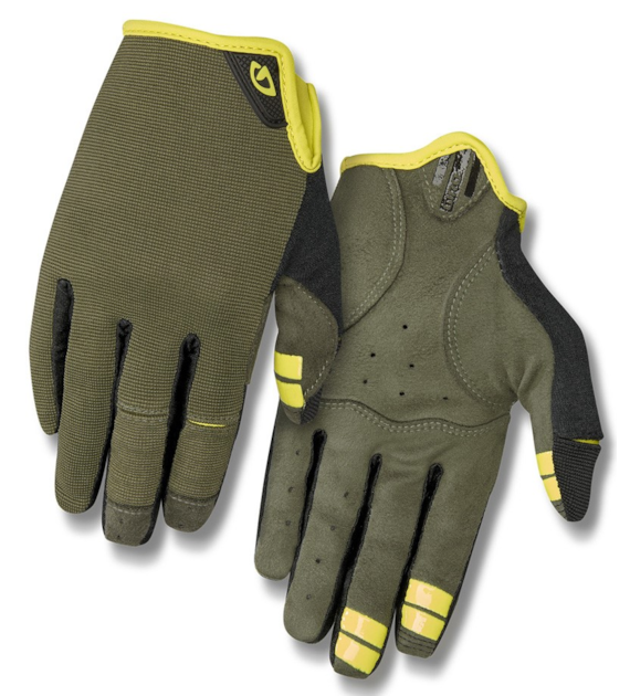 Rękawiczki męskie GIRO DND długi palec olive roz. XXL (obwód dłoni od 267 mm / dł. dłoni od 211 mm) (WYPRZEDAŻ -50%)