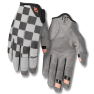 Rękawiczki damskie GIRO LA DND długi palec checkered peach roz. L (obwód dłoni 190-204 mm / dł. dłoni 185-195 mm) (NEW 2025)