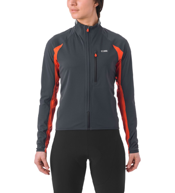 Kurtka damska GIRO CHRONO PRO NEOSHELL (POLARTEC NEOSHELL) Przeciwdeszczowa Oddychająca vermilion roz. S (DWZ)