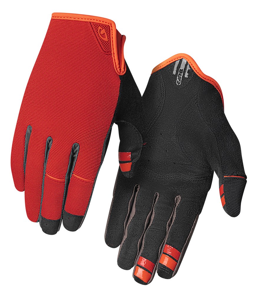 Rękawiczki męskie GIRO DND długi palec red orange roz. M (obwód dłoni 203-229 mm / dł. dłoni 181-188 mm) (WYPRZEDAŻ -50%)